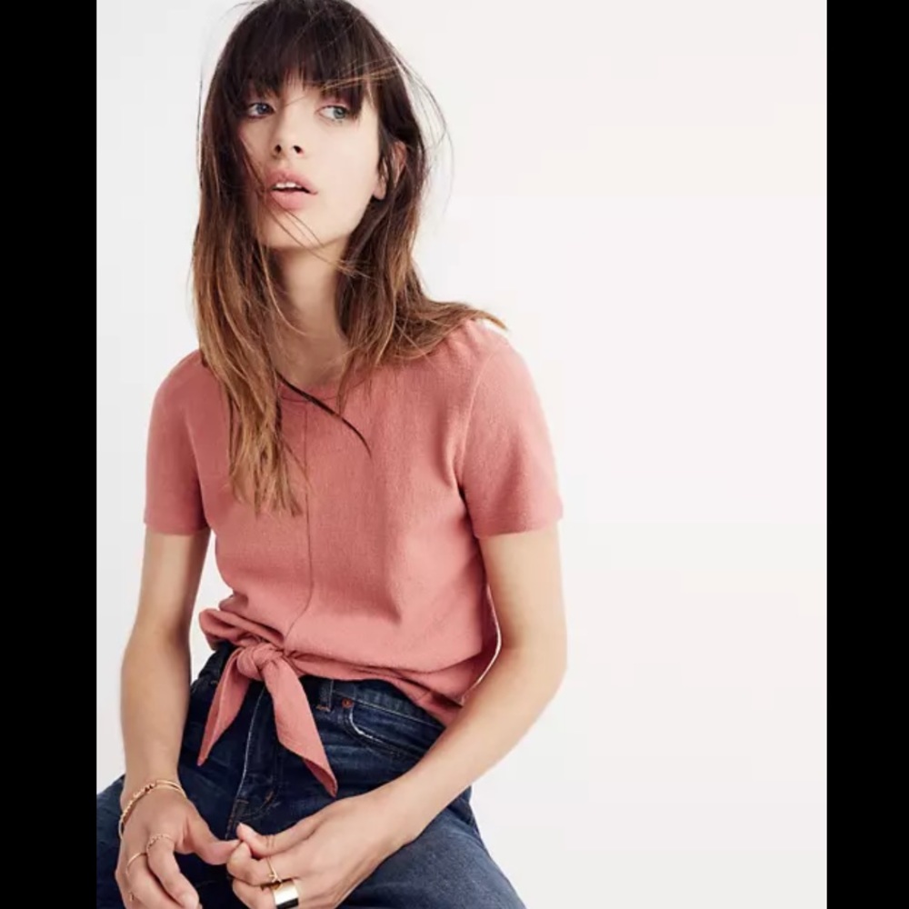 Madewell • Texture & Thread Modern Tie-Front Top